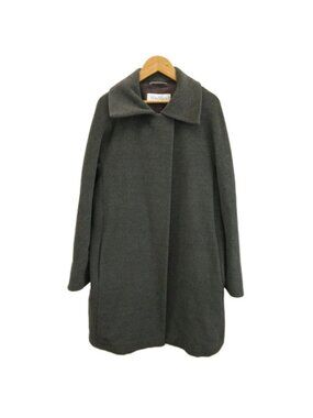 Max Mara White Tag Soutien Collar Coat Outer Wool Cashmere Blend A-Line